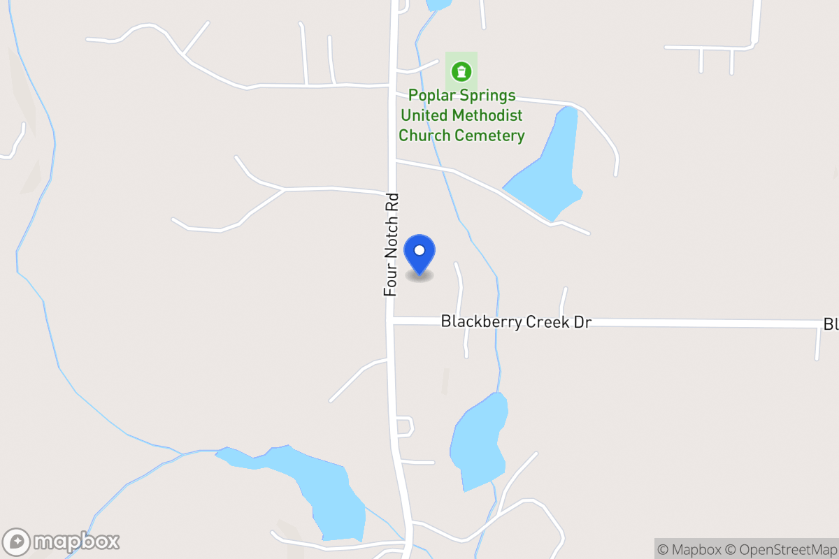 Map of 1885 Four Notch Rd