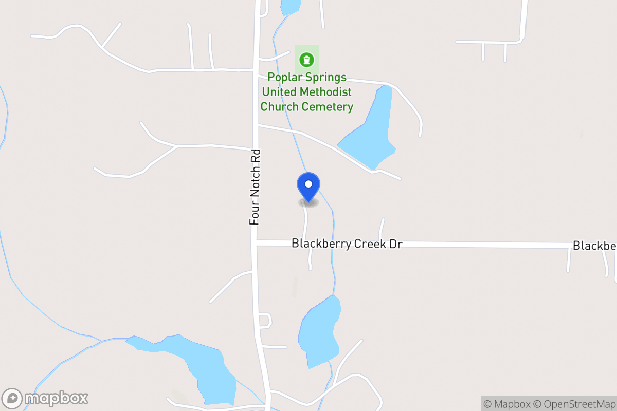 Map of 28 Blackberry Creek Dr