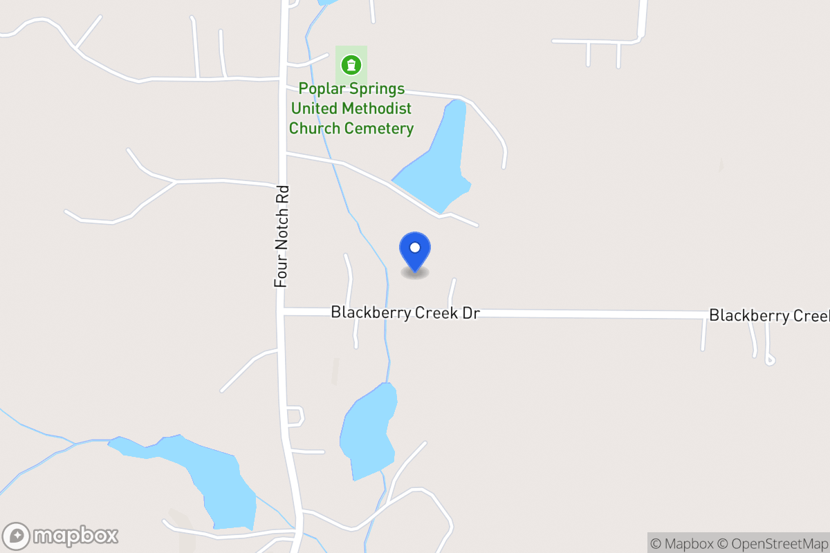 Map of 42 Blackberry Creek Dr