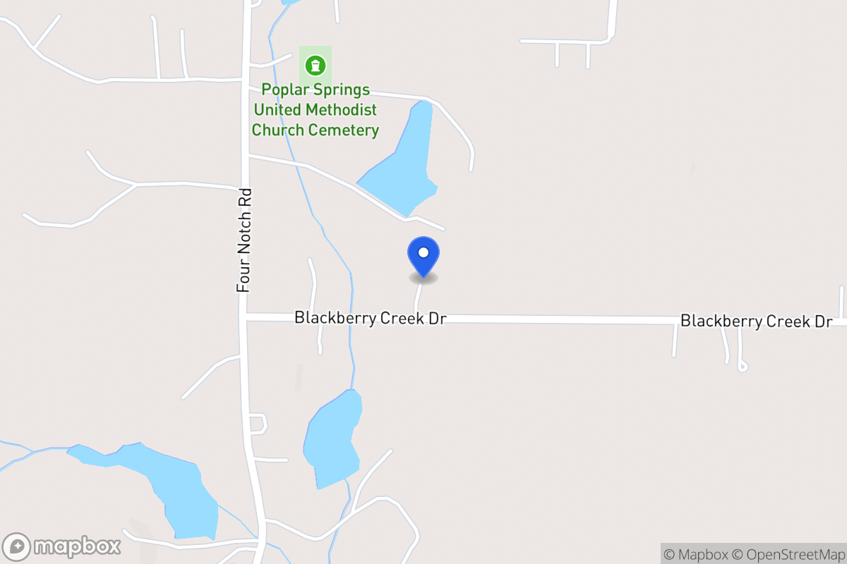 Map of 56 Blackberry Creek Dr