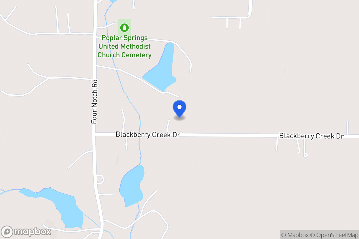 Map of 64 Blackberry Creek Dr