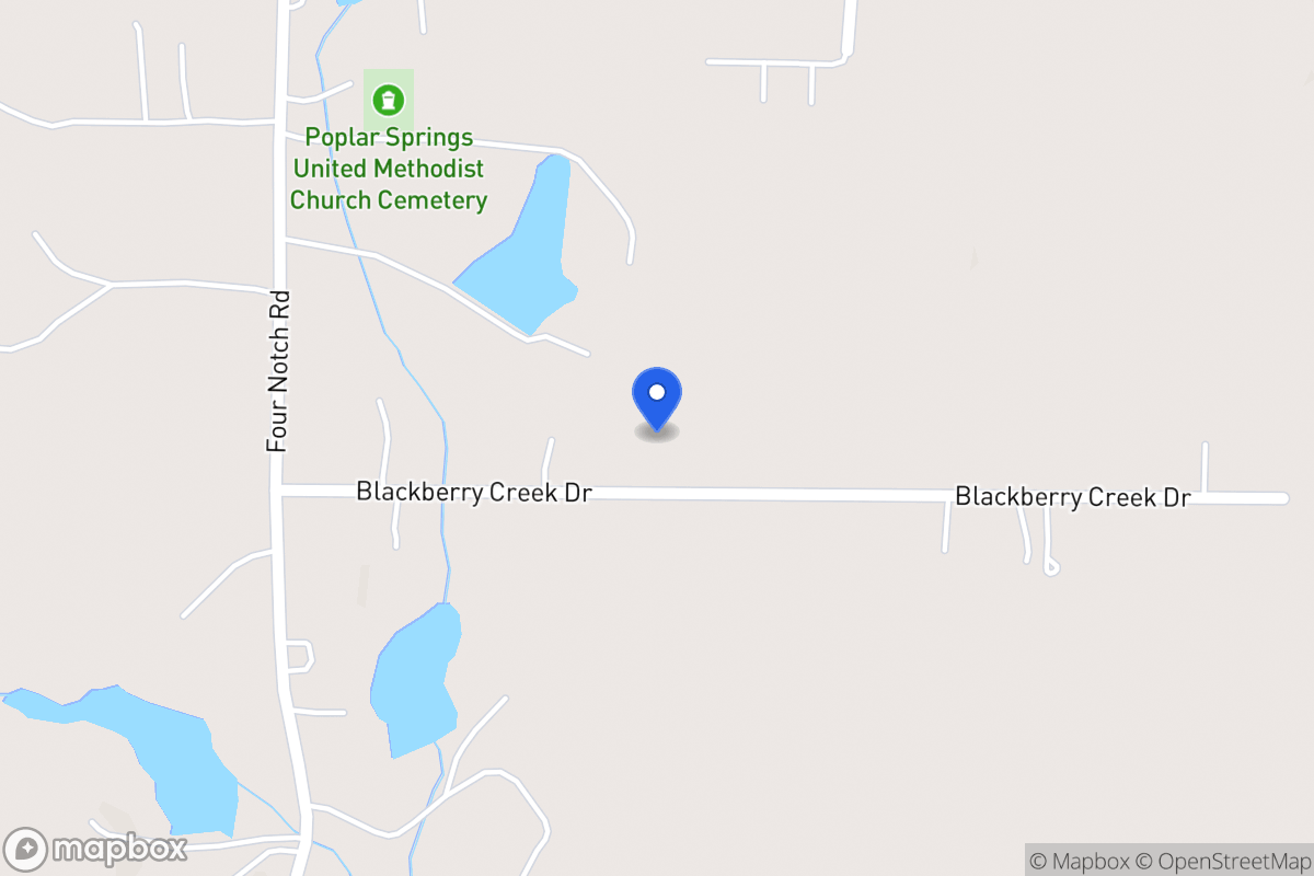 Map of 80 Blackberry Creek Dr