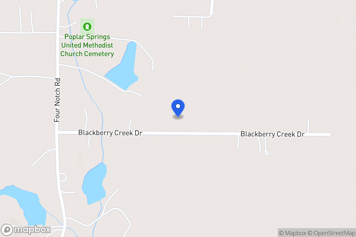 Map of 96 Blackberry Creek Dr