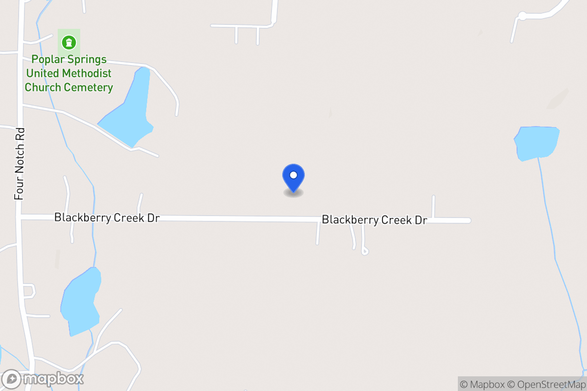 Map of 136 Blackberry Creek Dr