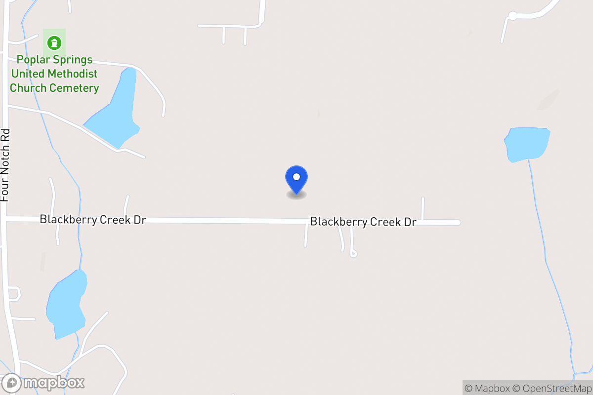 Map of 144 Blackberry Creek Dr
