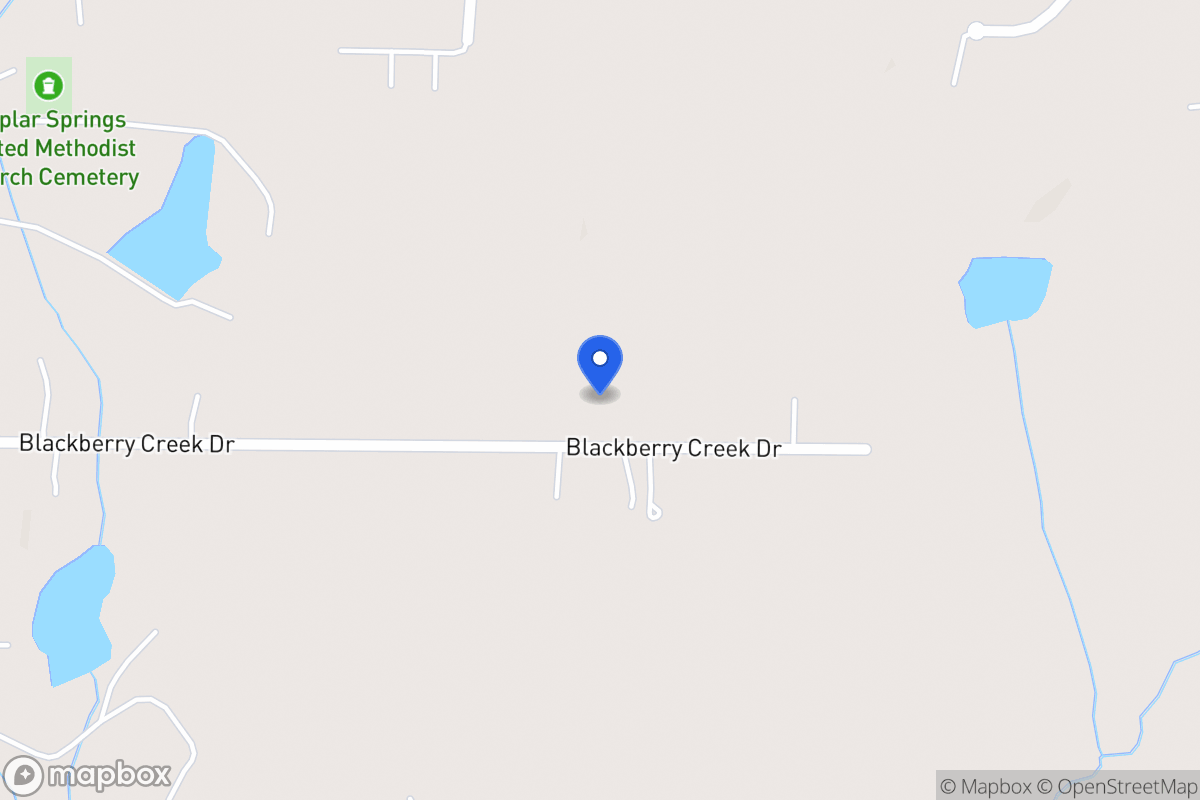 Map of 160 Blackberry Creek Dr