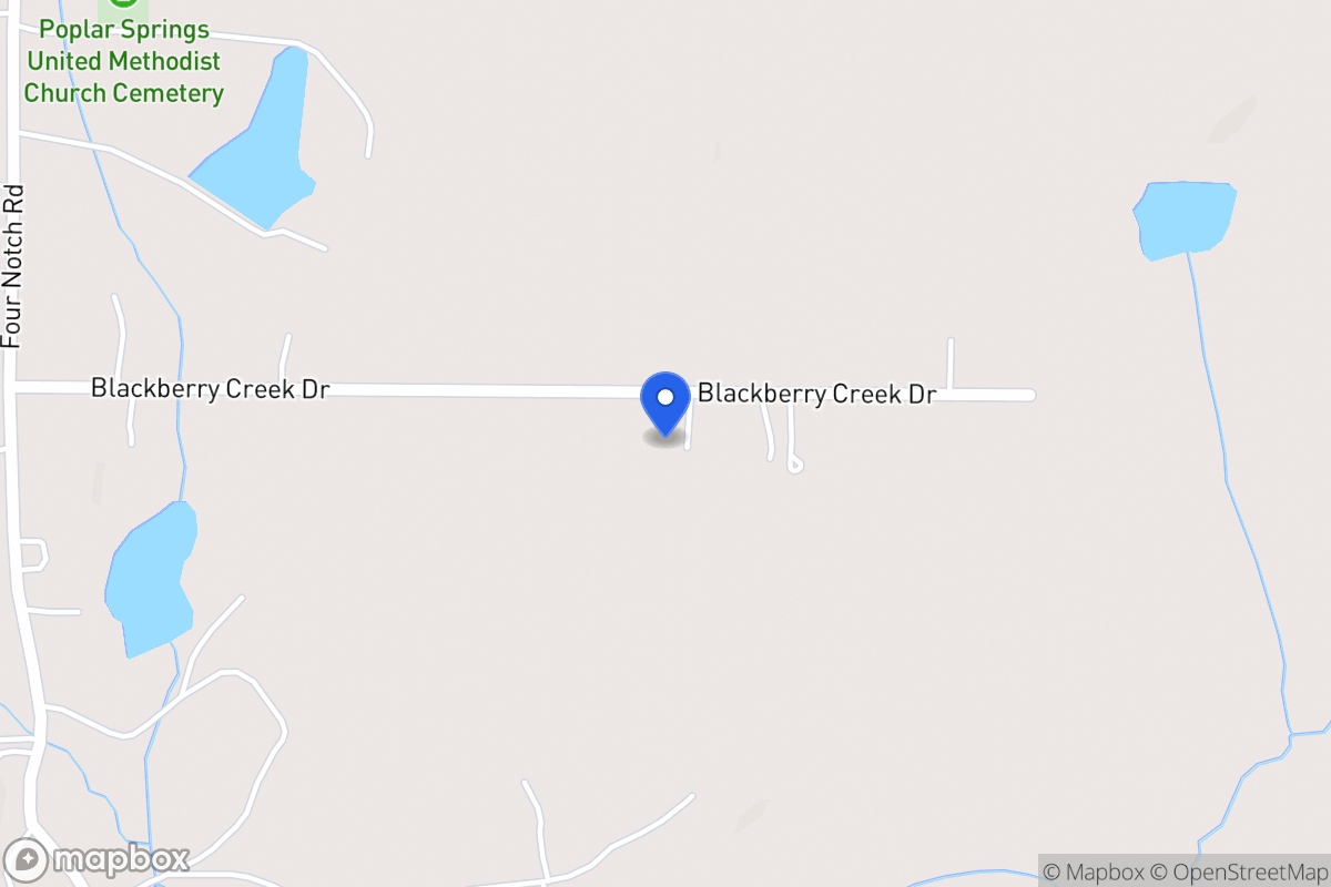 Map of 143 Blackberry Creek Dr