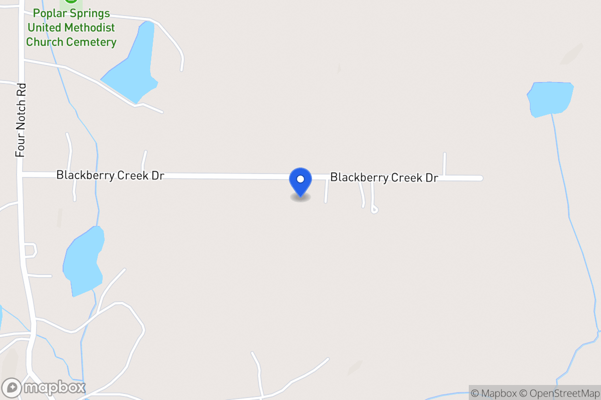 Map of 135 Blackberry Creek Dr