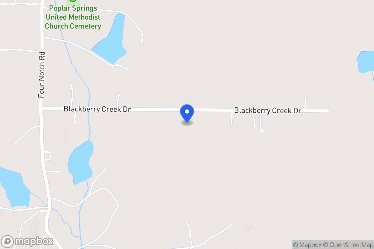 Map of 111 Blackberry Creek Dr