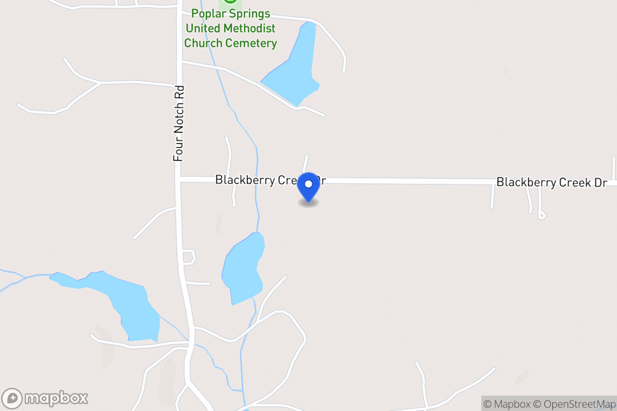 Map of 55 Blackberry Creek Dr