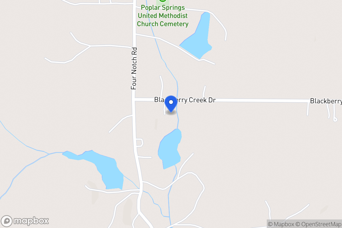 Map of 23 Blackberry Creek Dr