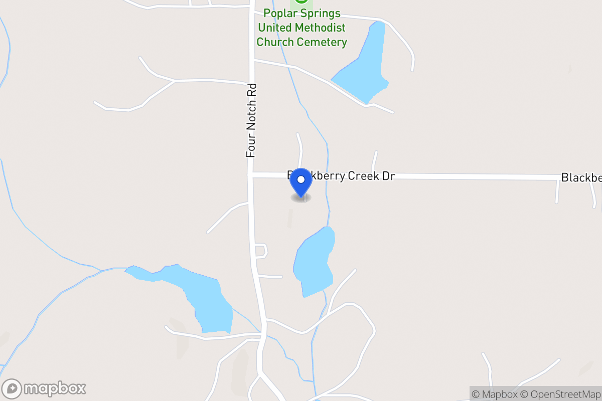 Map of 17 Blackberry Creek Dr
