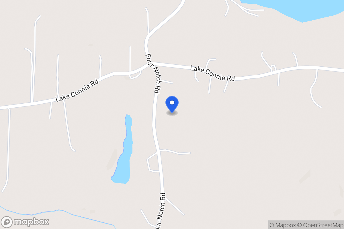 Map of 1525 Four Notch Rd