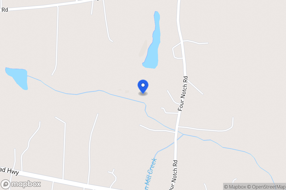 Map of 1392 Four Notch Rd
