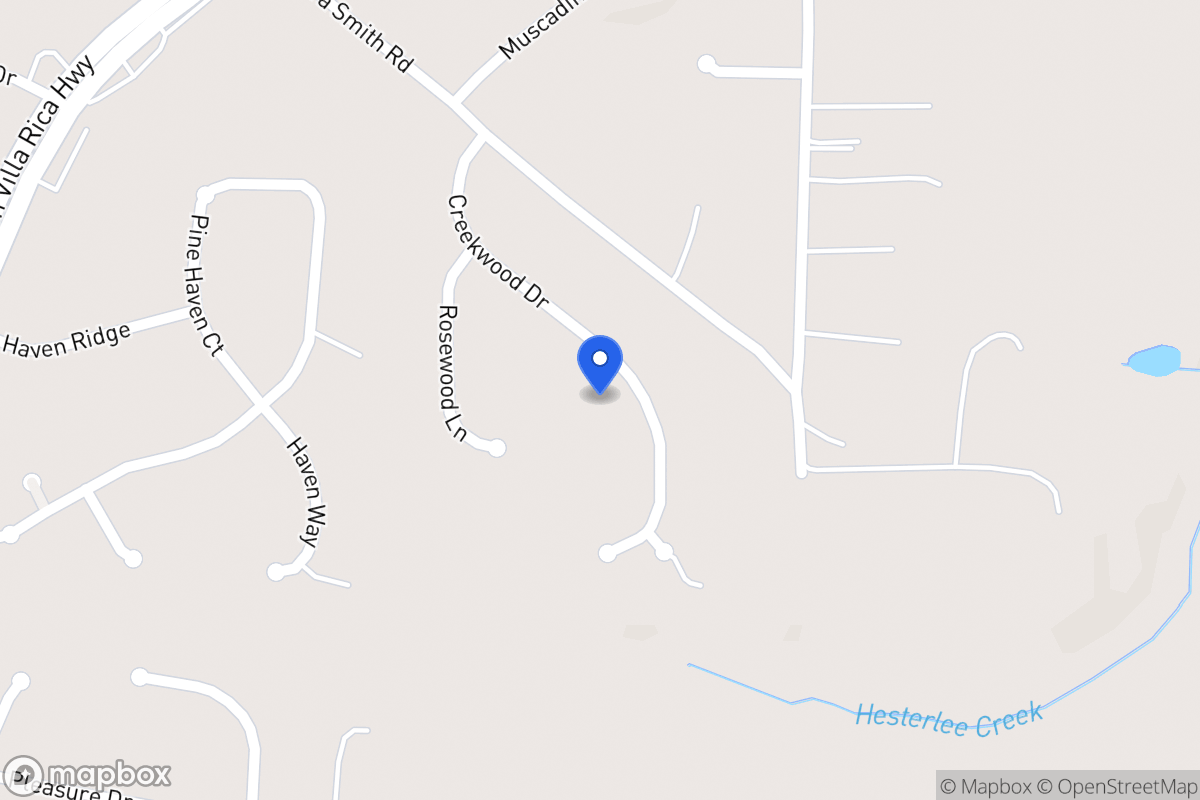 Map of 135 Creekwood Dr