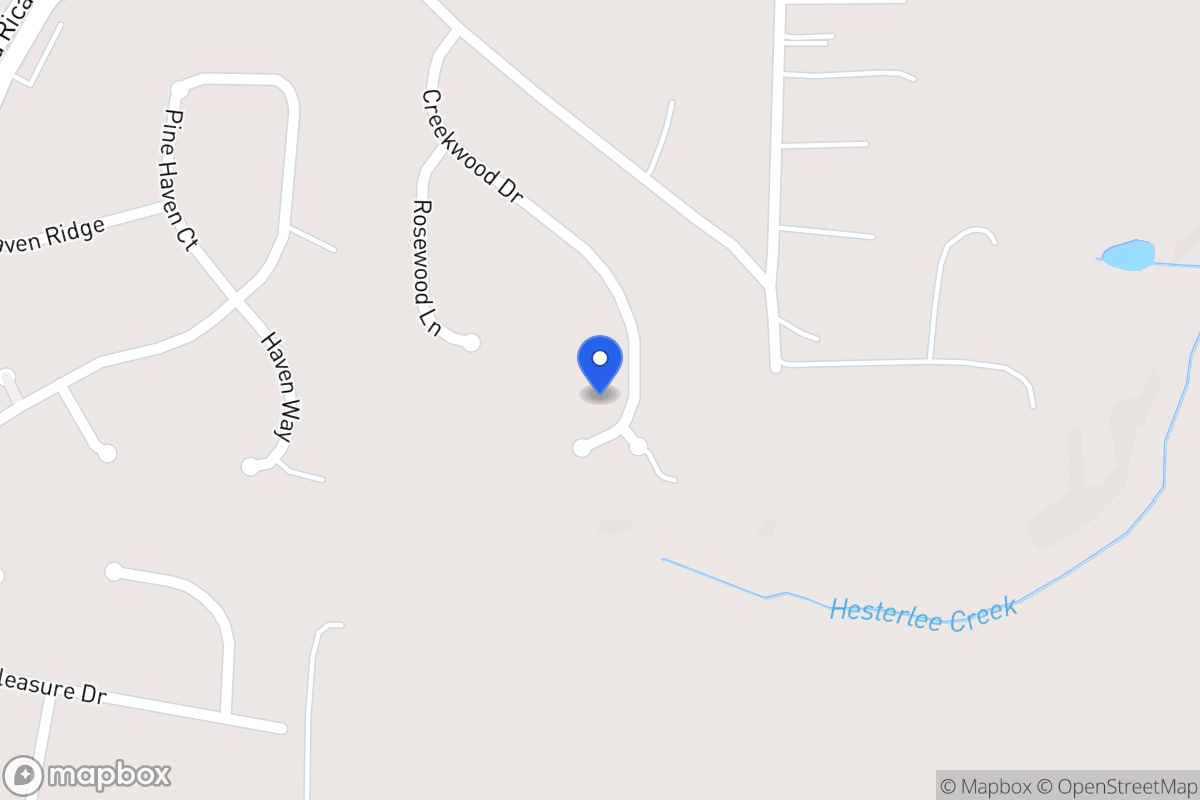 Map of 155 Creekwood Dr