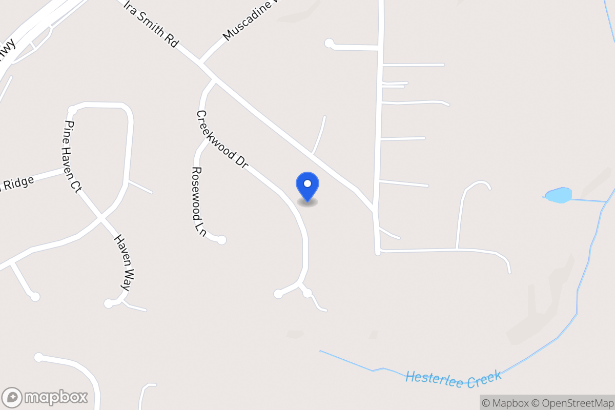 Map of 138 Creekwood Dr