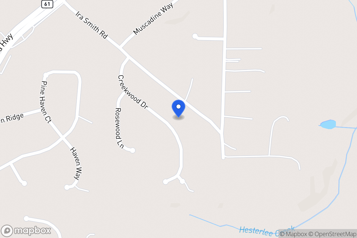 Map of 134 Creekwood Dr