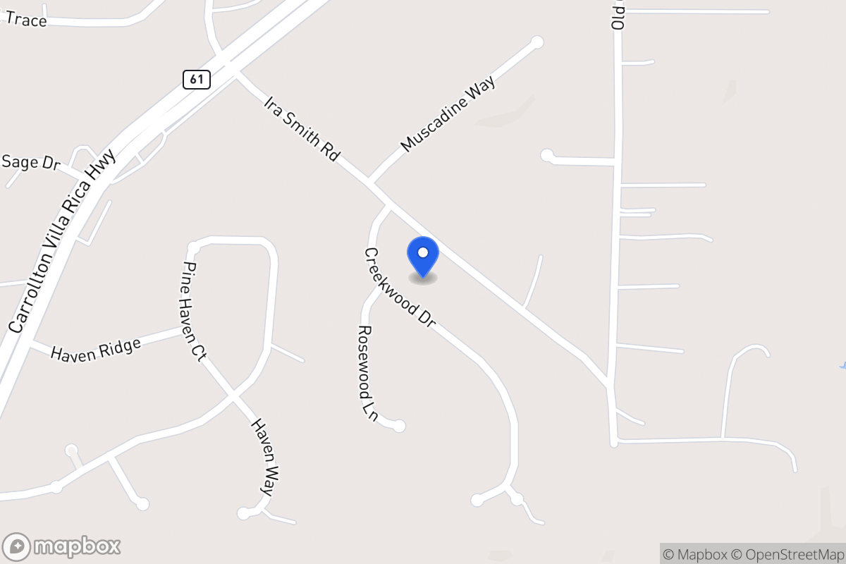 Map of 114 Creekwood Dr