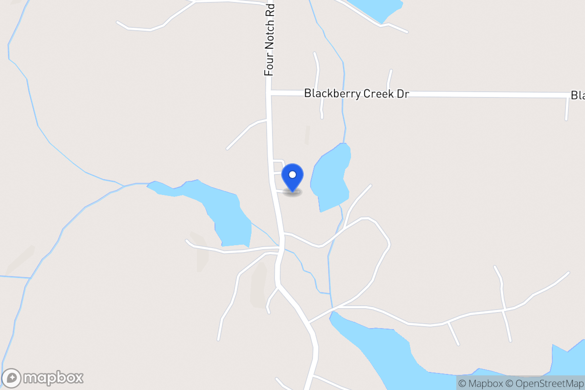 Map of 1819 Four Notch Rd