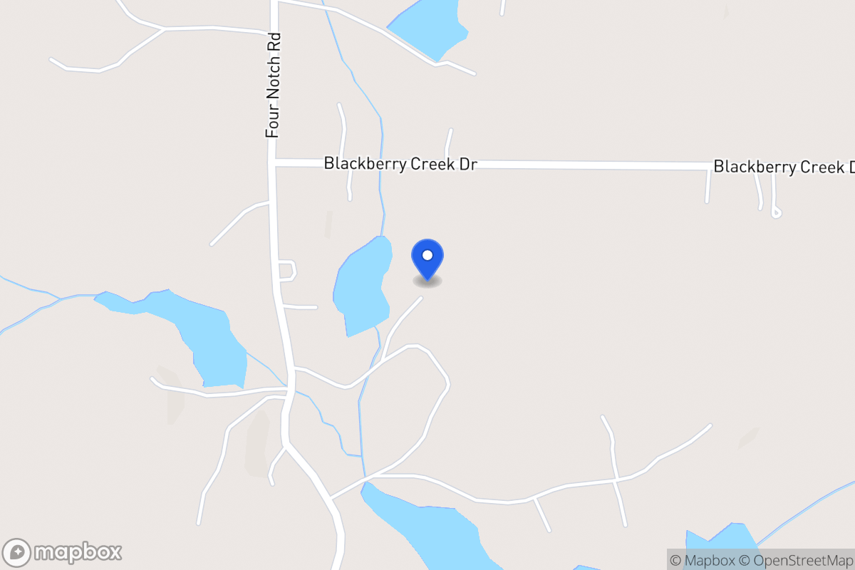 Map of 1813 Four Notch Rd