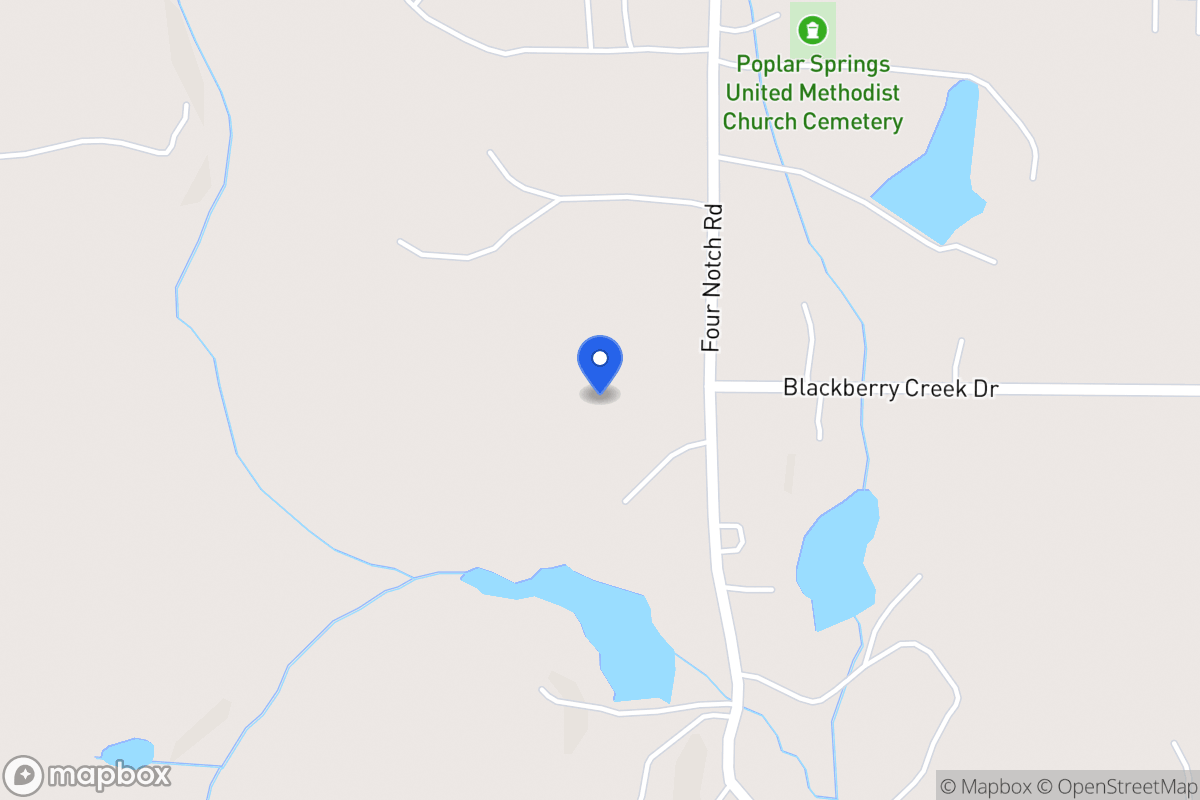 Map of 1880 Four Notch Rd
