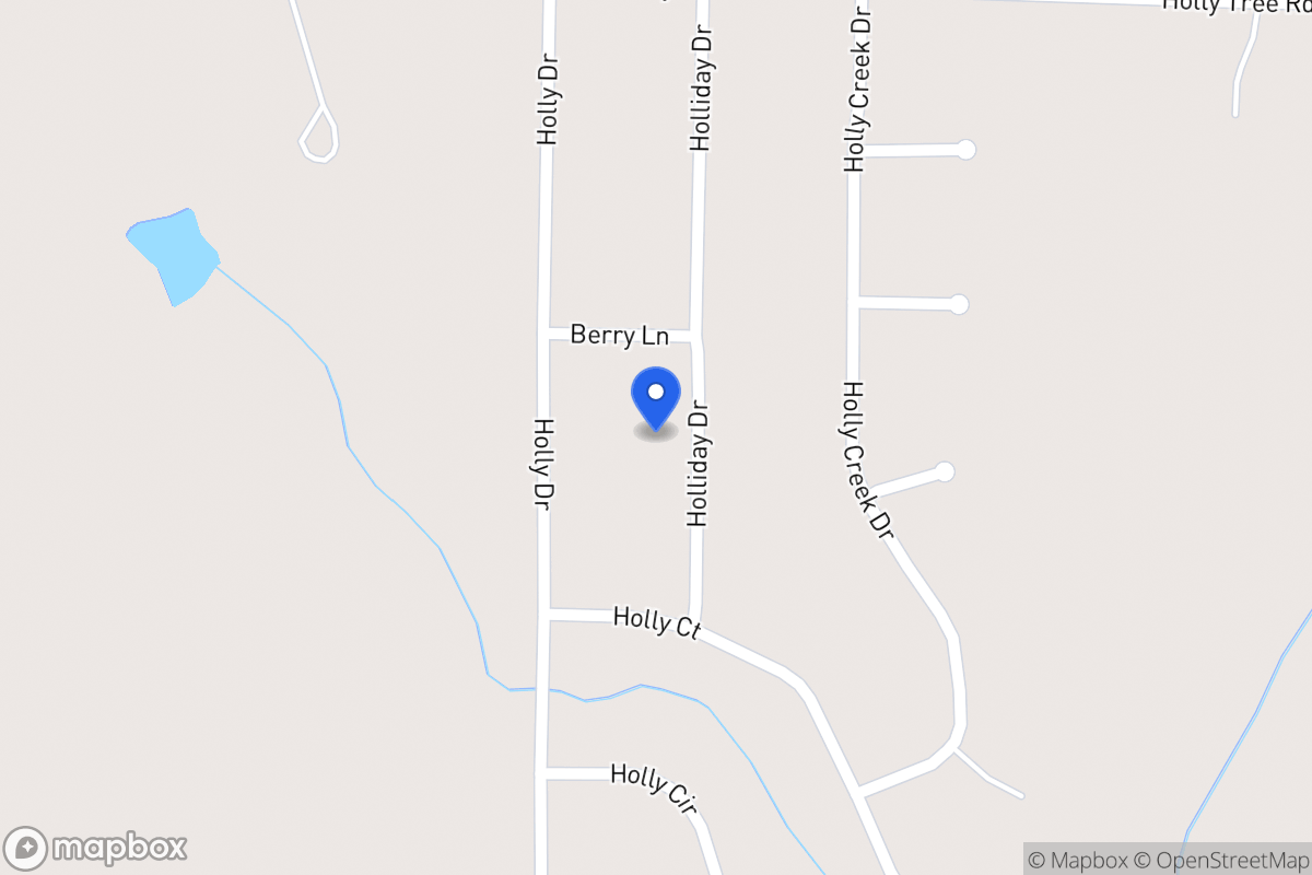 Map of 125 Holliday Dr