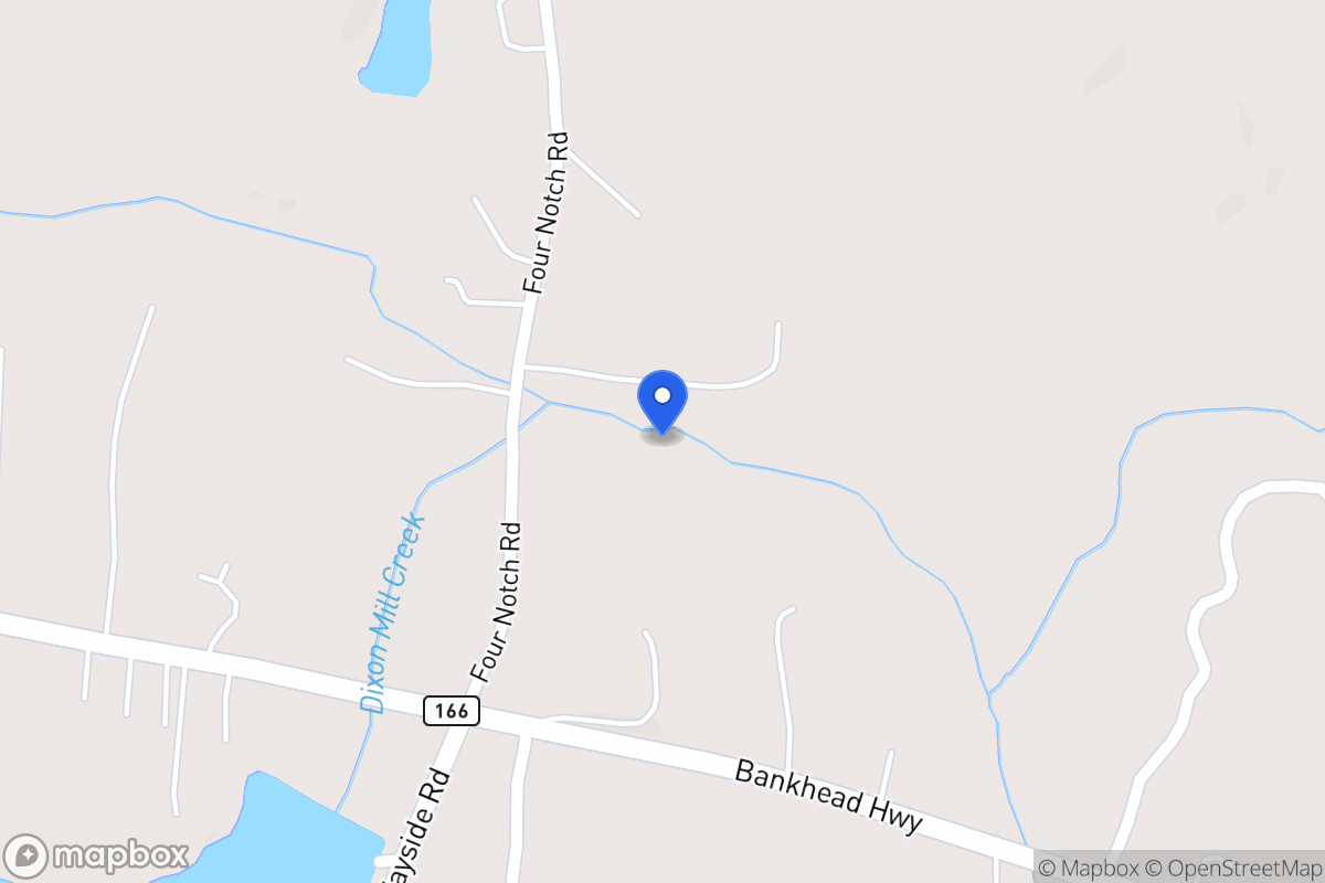 Map of 1347 Four Notch Rd