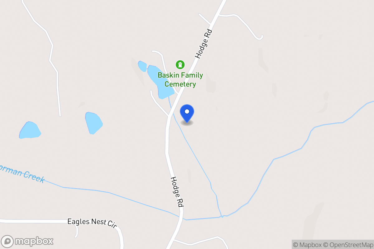 Map of 293 Hodge Rd