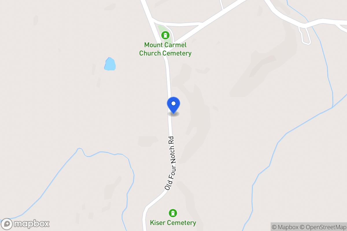 Map of Old Four Notch Rd