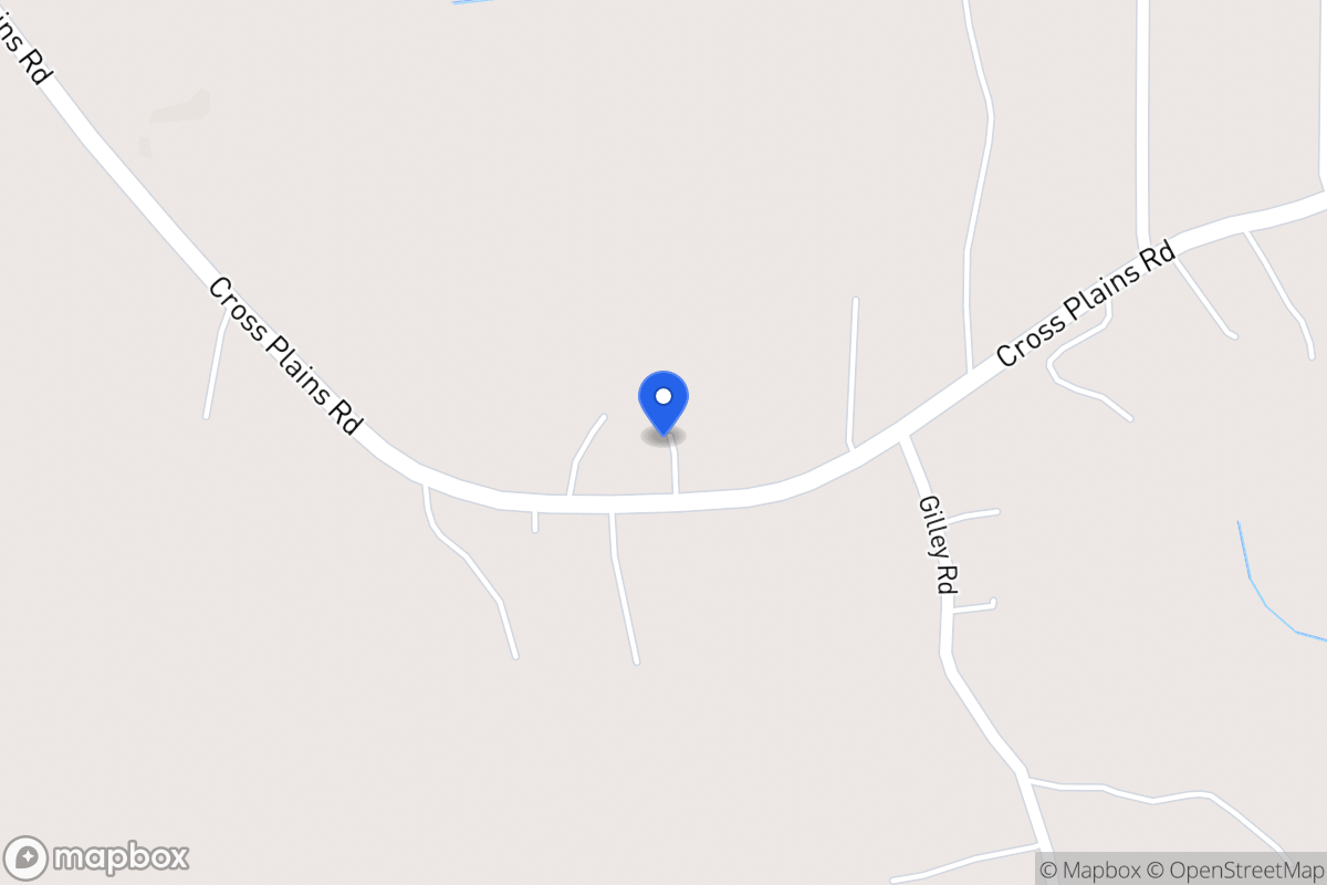 Map of 838 Cross Plains Rd