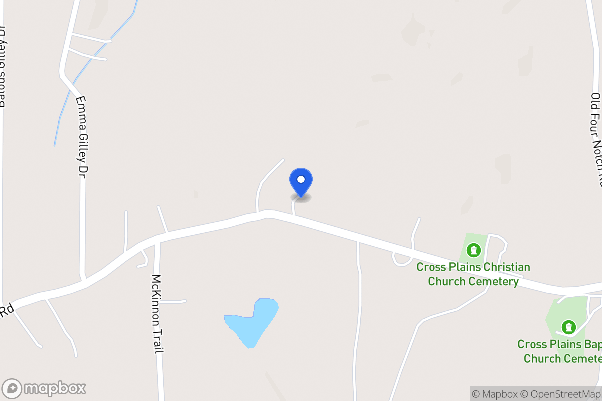 Map of 1198 Cross Plains Rd