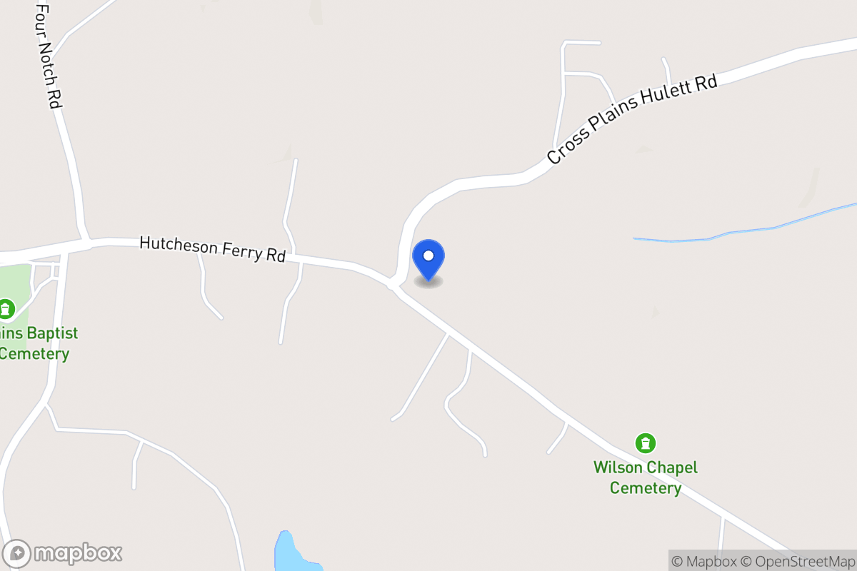 Map of 2592 Cross Plains Hulett Rd