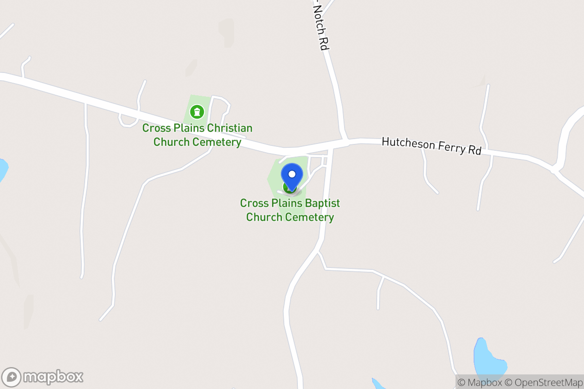Map of 1409 Cross Plains Rd