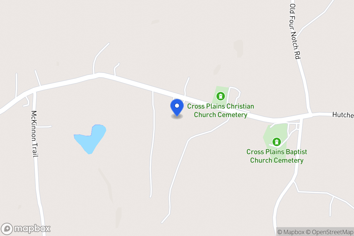 Map of 1281 Cross Plains Rd