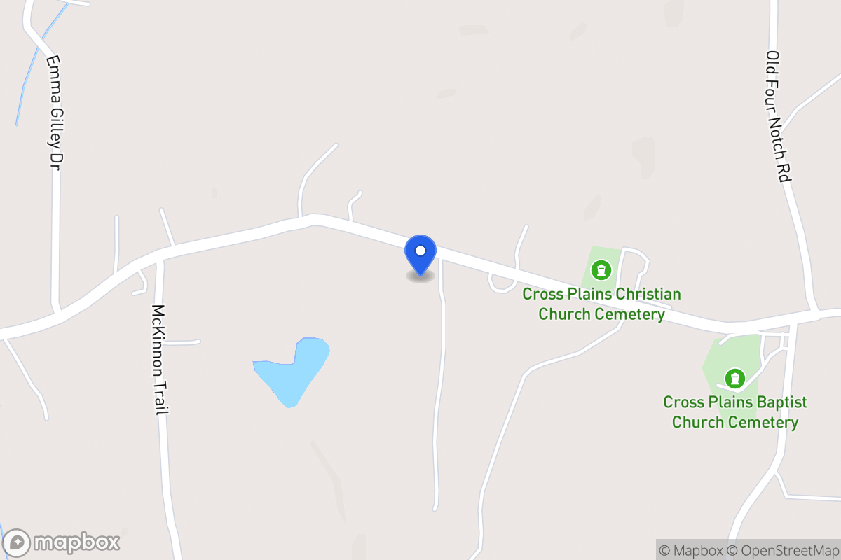 Map of 1247 Cross Plains Rd