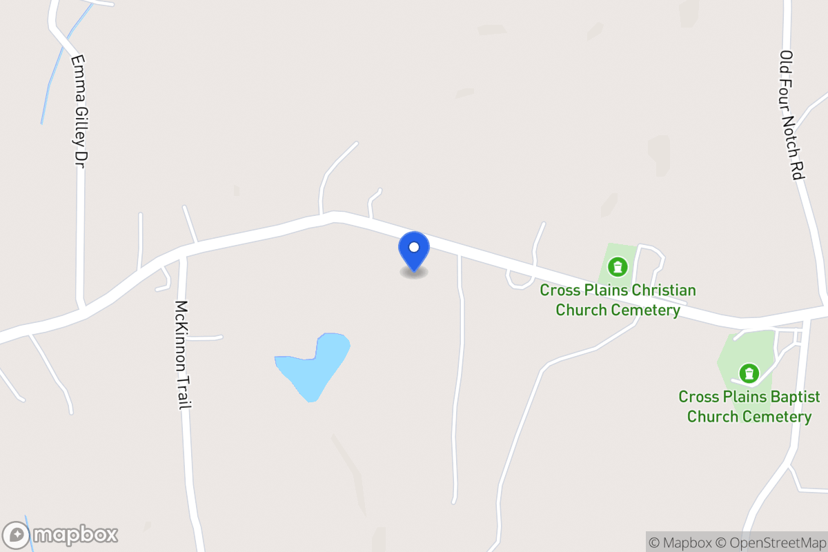 Map of 1235 Cross Plains Rd