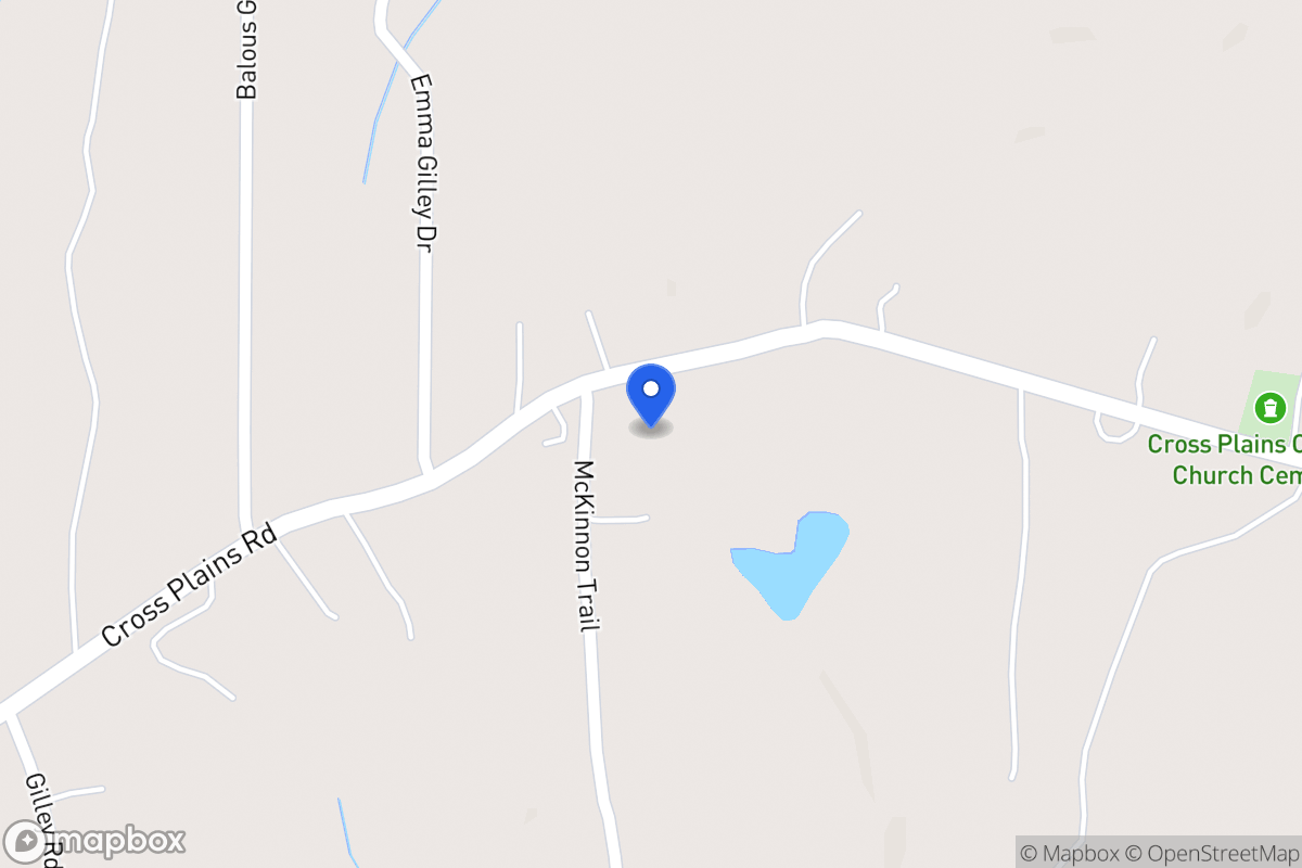 Map of 1139 Cross Plains Rd