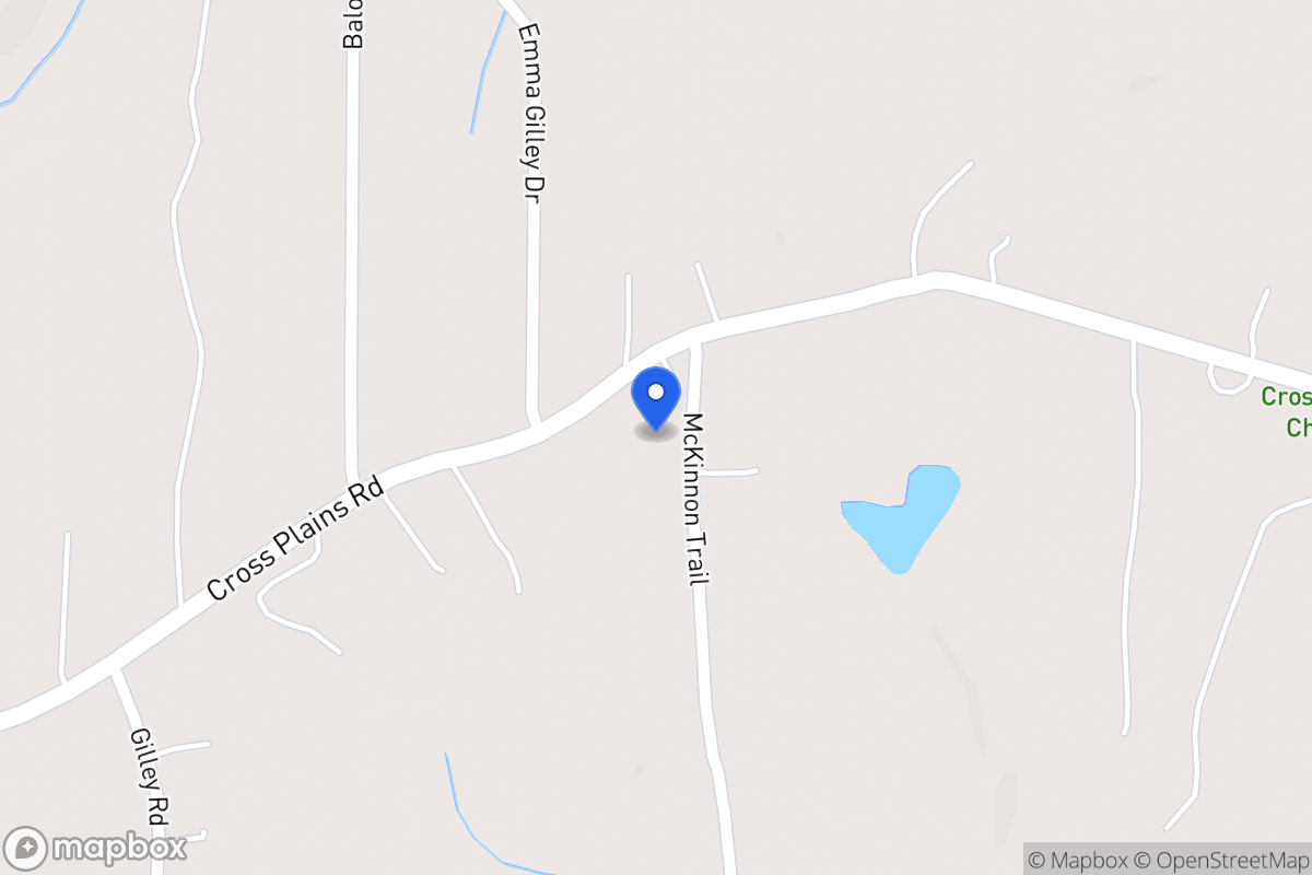 Map of 1093 Cross Plains Rd