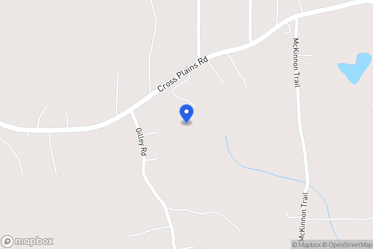 Map of 961 Cross Plains Rd