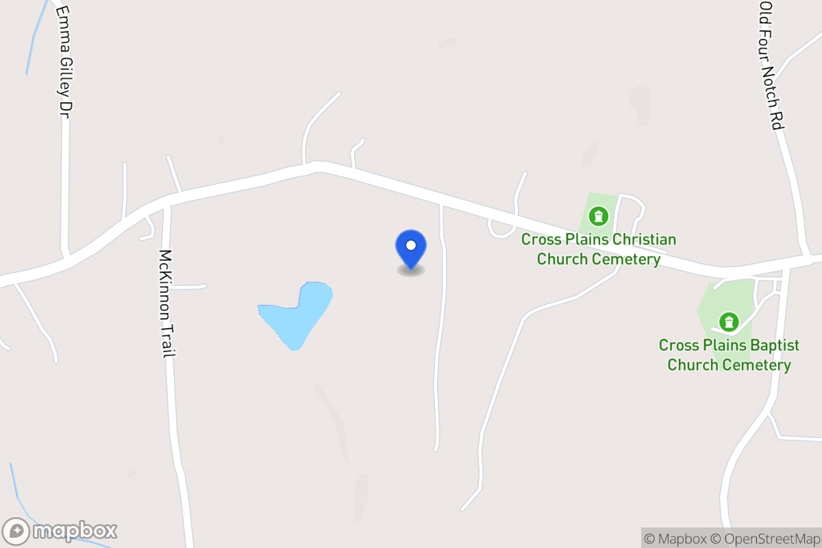 Map of 1239 Cross Plains Rd