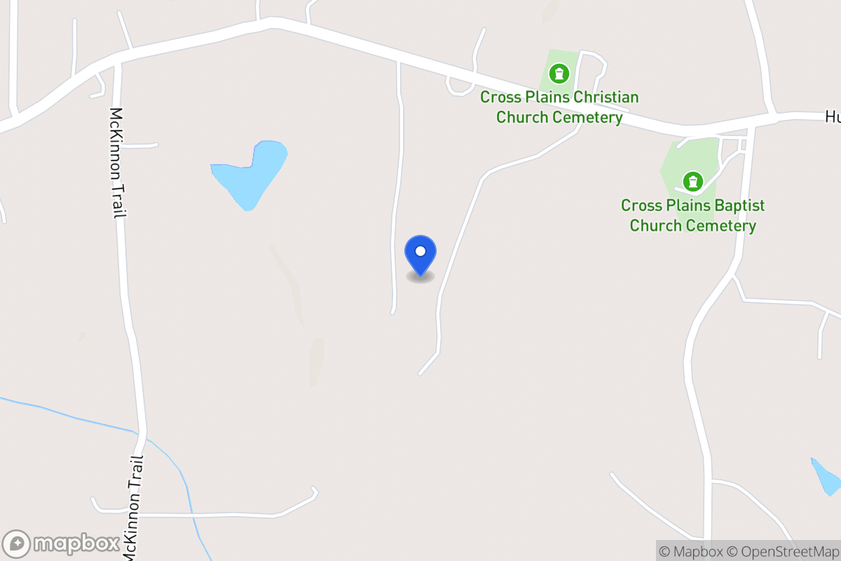 Map of 1241 Cross Plains Rd