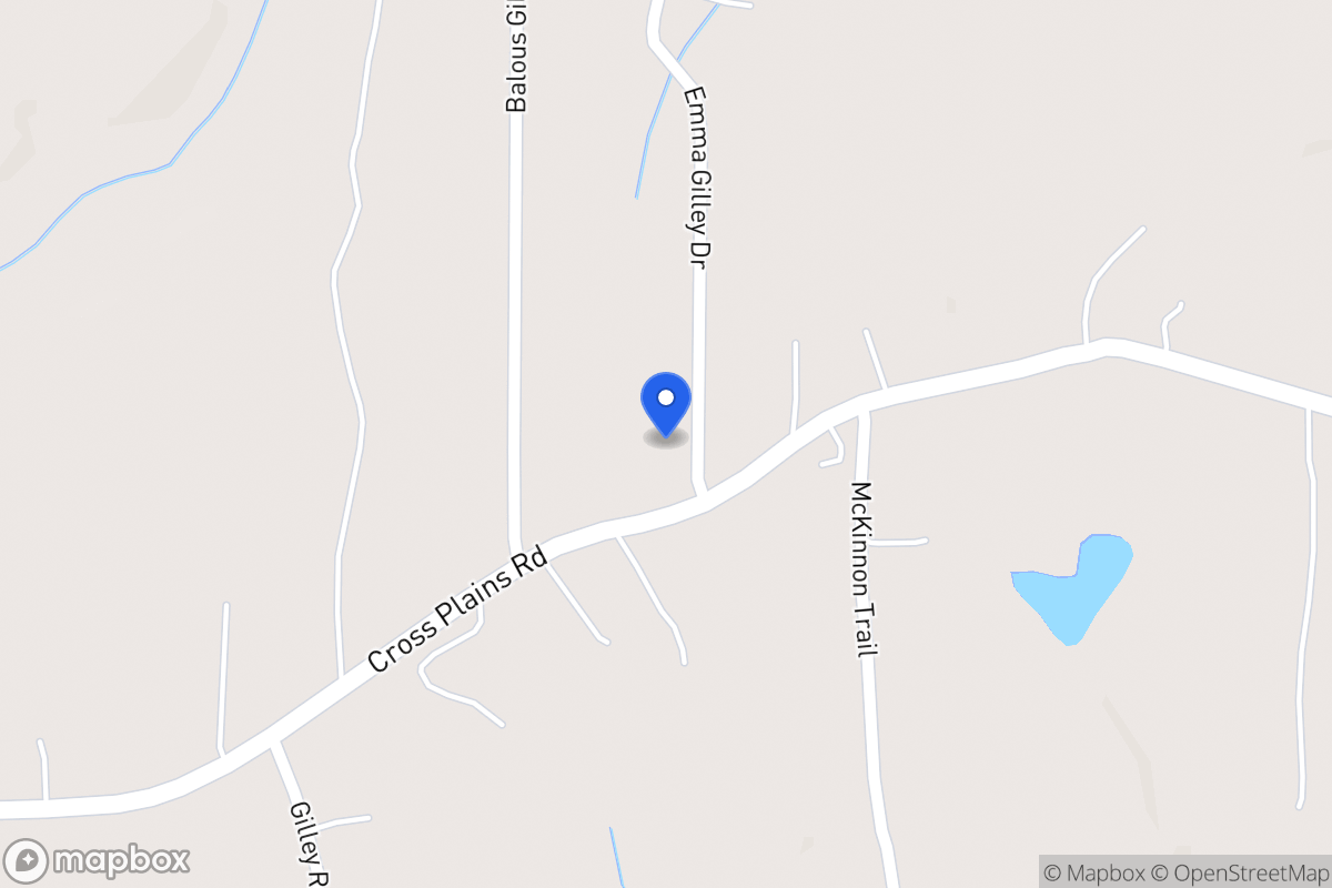 Map of 1080 Cross Plains Rd