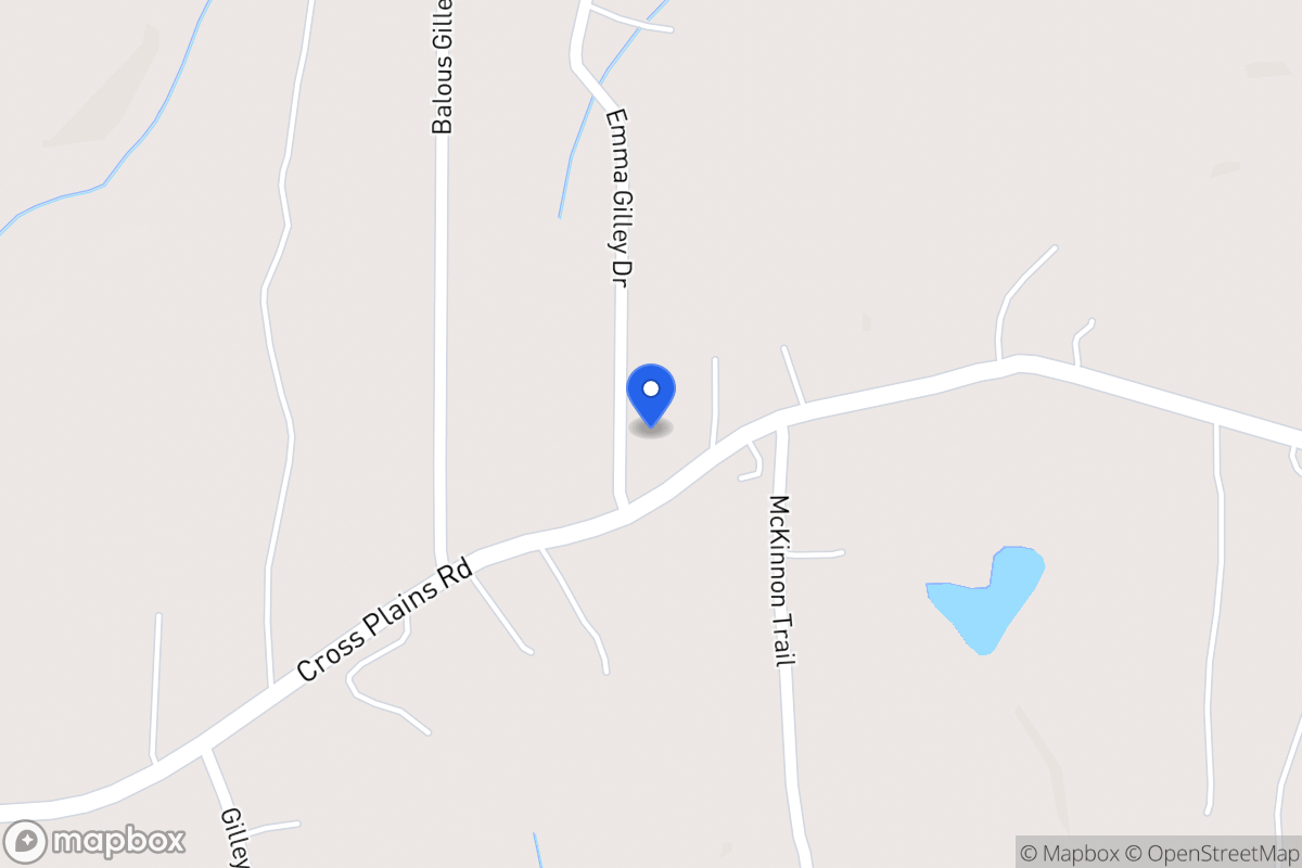Map of 1090 Cross Plains Rd