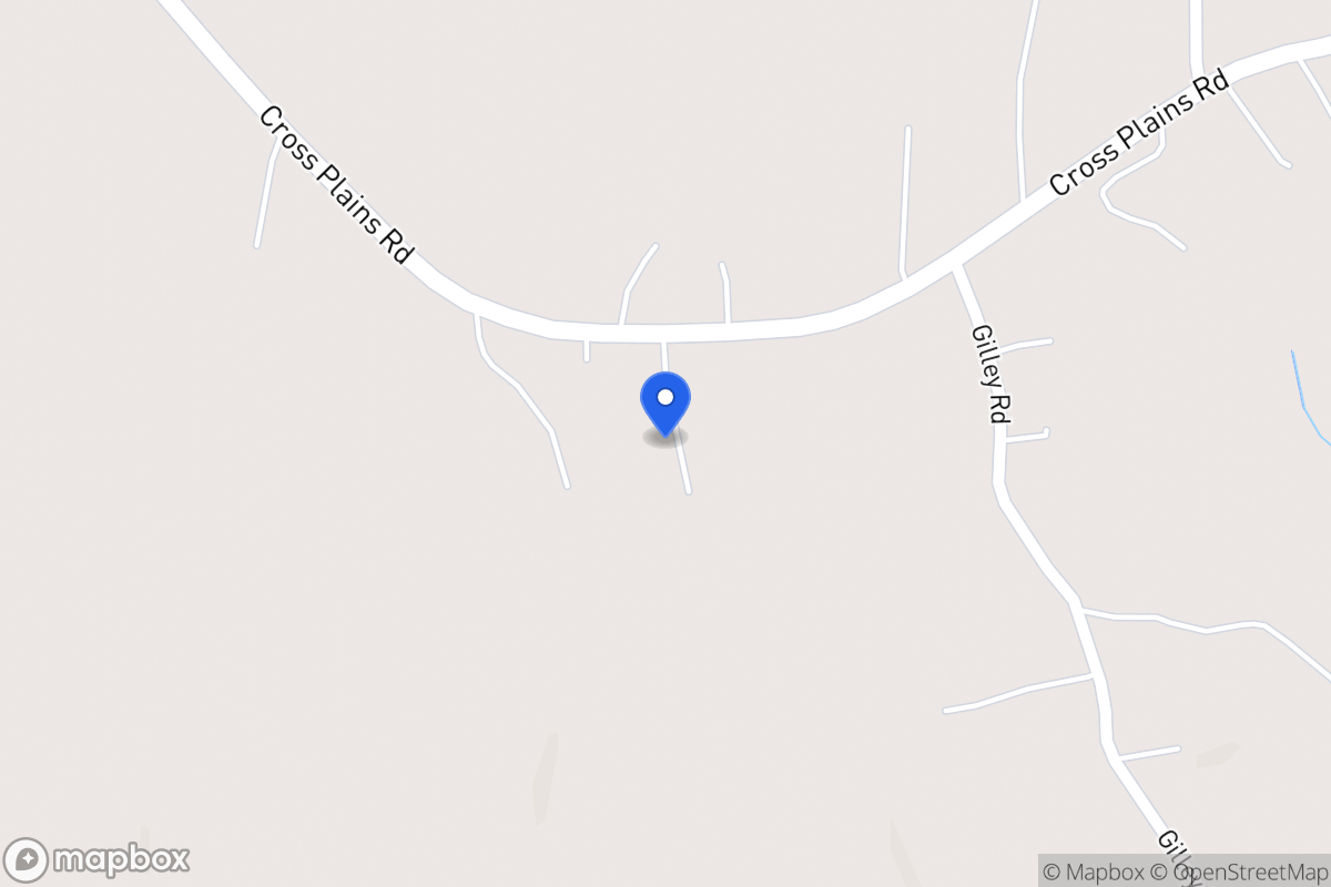Map of 825 Cross Plains Rd