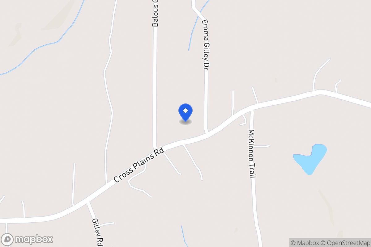 Map of 1030 Cross Plains Rd