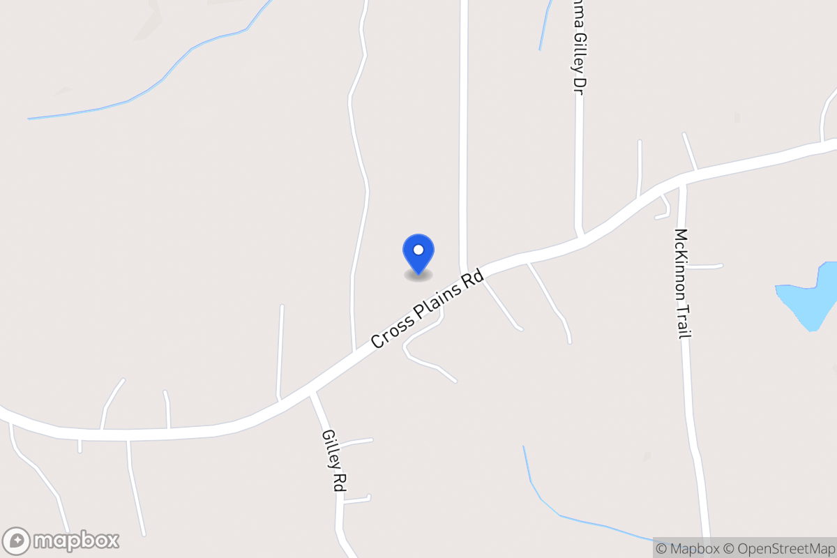 Map of 980 Cross Plains Rd