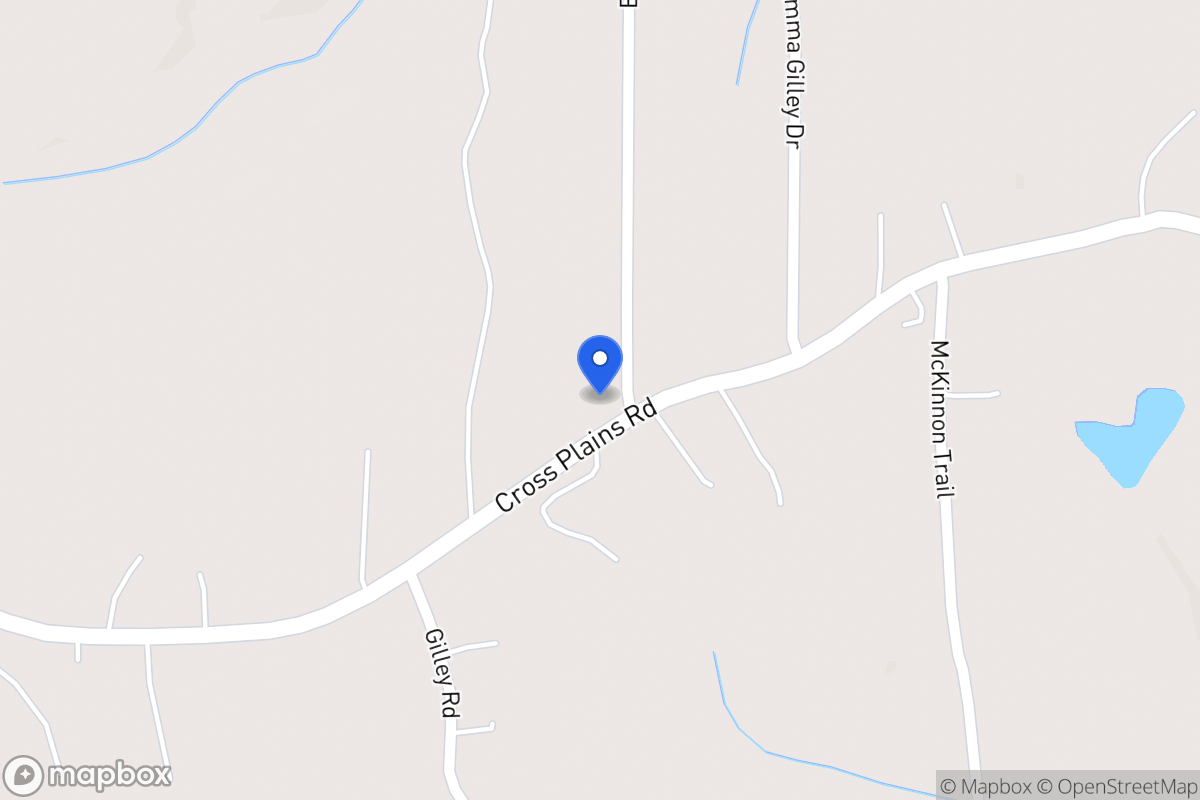 Map of 1008 Cross Plains Rd