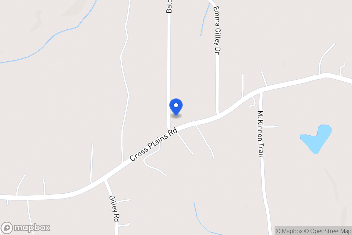 Map of 1020 Cross Plains Rd