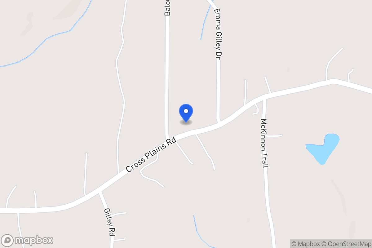 Map of 1024 Cross Plains Rd